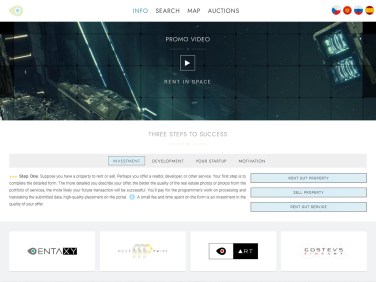 Website for sales, renting - startup program