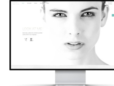 Website for Beauty Salon Front Page