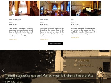 luxury hotel web-site for sale