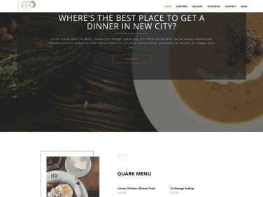 Website for Restaurant full menu